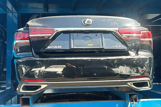 Half cut Lexus rear